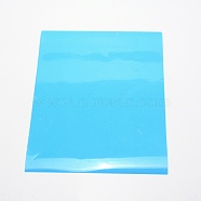 PU Heat Transfer Film, for Garment Accessories, Rectangle, Deep Sky Blue, 305x250x0.3mm(DIY-WH0260-30B)