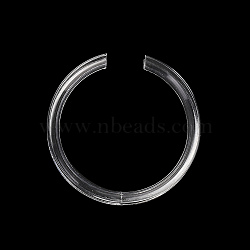 Transparent Plastic Single Bracelet Display Rings, Clear, 5.7x0.9cm(BDIS-F006-01B)