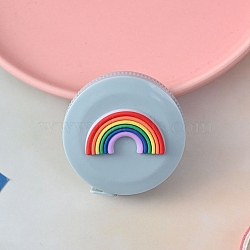 Plastic Tape Measure, Soft Retractable Sewing Tape Measure, for Body, Sewing, Rainbow, 52mm(PW-WG99676-02)