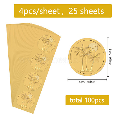 Self Adhesive Gold Foil Embossed Stickers(DIY-WH0575-062)-2