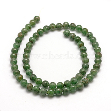 Chapelets de perles en aventurine vert naturel(G-E380-02-8mm)-2