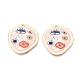 Printed Alloy Enamel Pendants(ENAM-N071-11G-02)-1