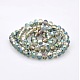 Half Rainbow Plated Faceted Rondelle Electroplate Glass Beads Strands(GLAA-A024D-HR01)-2