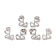 3 Pairs 304 Stainless Steel Triple Heart Stud Earrings for Women(EJEW-K279-04P)-1