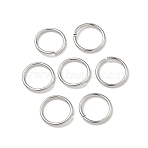 Tarnish Resistant 304 Stainless Steel Open Jump Rings Jewelry Findings, Saw Cut Seamless Round, Stainless Steel Color, 18 Gauge, 10x1mm, Inner Diameter: 8mm, about 1500pcs/bag(J0R7Z011-A)