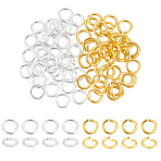 80Pcs 2 Colors 925 Sterling Silver Soldered Closed Jump Rings, Round, Golden & Silver, 4x0.7mm, Inner Diameter: 2.5mm, 40pcs/color(STER-PH0003-41)