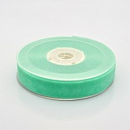 Polyester Velvet Ribbon for Gift Packing and Festival Decoration, Medium Spring Green, 3/4 inch(19mm), about 25yards/roll(22.86m/roll)(SRIB-M001-19mm-323)
