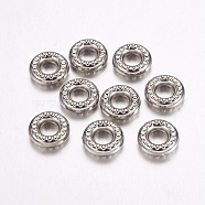 CCB Plastic Beads, Ring, Antique Silver, 12x4mm, Hole: 5mm(CCB-F006-25AS)