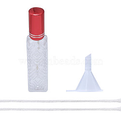 Glass Alcohol Burner, with Cotton Cord and Funnel, for Lab Supplies, Random Color, 39.5x39.5x30.5mm, Hole: 2.8x2.9mm(FIND-WH0139-292)