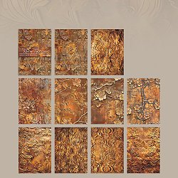 Paper Scrapbook Paper Pads, for DIY Album Scrapbook, Greeting Card, Background Paper, Diary Decorative, Chocolate, 140x101x4.5mm, 30pcs/set(SCRA-U001-01A)