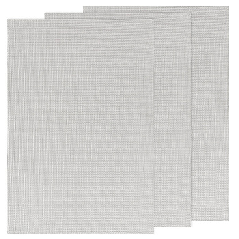 304 Stainless Steel Strainers, Mesh Sheets, Rectangle, Stainless Steel Color, 300x210x0.5mm