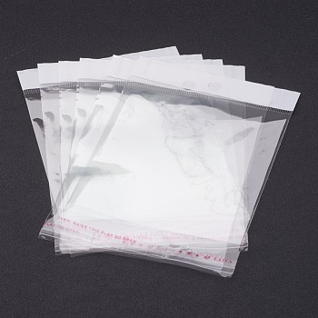 Pearl Film Cellophane Bags, OPP Material, with Self-Adhesive Sealing, Clear, 15x10x0.023cm