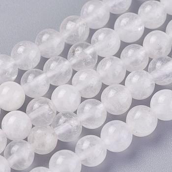 Natural Quartz Crystal Beads Strands, Rock Crystal Beads, Round, 4~5mm, Hole: 0.8mm, about 79~88pcs/strand, 14.96''(38cm)