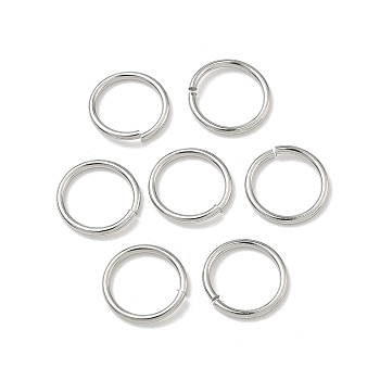 Tarnish Resistant 304 Stainless Steel Open Jump Rings Jewelry Findings, Saw Cut Seamless Round, Stainless Steel Color, 18 Gauge, 10x1mm, Inner Diameter: 8mm, about 1500pcs/bag