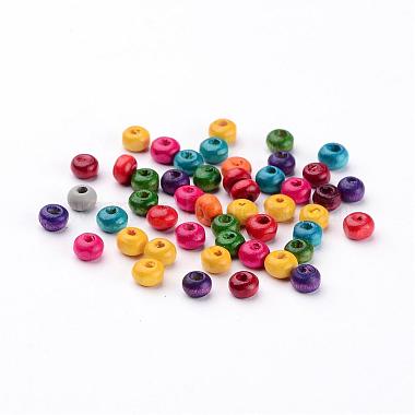 Lead Free Rondelle Natural Wood Beads(X-YTB026)-2