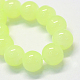cuisson imitation peinte jade verre brins de perles rondes(DGLA-Q021-6mm-21)-2