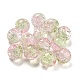 Transparent Spray Painting Crackle Glass Beads(GLAA-L046-01B-33)-1