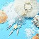 Alloy Woven Net/Web with Feather Pendant Keychain(KEYC-JKC00590-02)-3