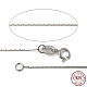 Rhodium Plated 925 Sterling Silver Coreana Chain Necklaces(X-STER-E033-56)-1