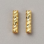 Brass Tube Beads, Real 18K Gold Plated, 8x2mm, Hole: 1.2mm(FIND-WH0152-313G)