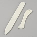 ABS Plastic Letter Opener Knife Tools, For DIY Scrapbook & Card Making & Photo Album Paper Folding, Blonde, 204x24x4.5mm and 120x37x5mm, Hole: 4mm(TOOL-WH0816-003)