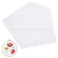 11CT Cotton Cross Stitch Fabric, Aida Cloth, Square, White, 250x250x0.6mm(DIY-WH0032-31B-01)
