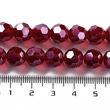 plaquent verre transparent perles brins(EGLA-A035-T10mm-A07)-4