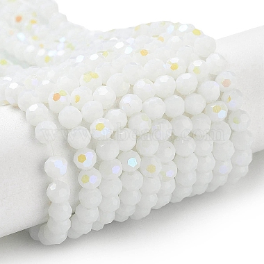 White Round Glass Beads