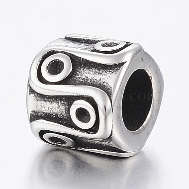 304 Stainless Steel European Beads(STAS-F150-060AS)-2