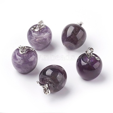 Natural Amethyst Pendants(G-E513-A02)-2