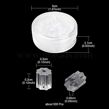 500Pcs Plastic Ear Nuts(KY-YW0001-26)-5
