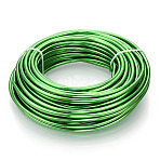 Round Anodized Aluminum Wire, Bendable Metal Craft Wire, for DIY Jewelry Craft Making, Lime Green, 7 Gauge, 3.5mm, 20m/500g(65.6 Feet/500g)(AW-S001-3.5mm-25)