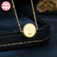 Golden Stainless Steel Pendant Necklaces, Initial Letter, None, 15.75 inch(40cm)(SZ6365-5)