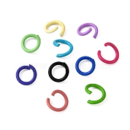 Iron Jump Rings, Open Jump Rings, Mixed Color, 17 Gauge, 8~8.5x1.2mm, Inner Diameter: 5~6mm(X-IFIN-F149-F)