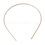 Stainless Steel Hair Band Findings, Red Copper, 1mm, Inner Diameter: 120x139mm(MAK-K021-10G)