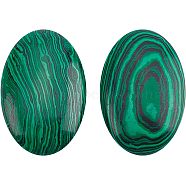 Malachite Gua Sha Boards, Scraping Massage Tools, Gua Sha Facial Tools, Oval, 60.5x40~40.5x20.5~21.5mm(AJEW-WH0236-02)