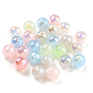 Opaque Acrylic Beads, Round, Mixed Color, 12mm, Hole: 1.6mm(MACR-F078-01C)