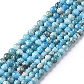 Natural Apatite Beads Strands, Grade AB, Round, Grade AB, 4.5mm, Hole: 0.7mm, about 83~106pcs/strand, 14.76~18.78 inch(37.5~47.7cm)