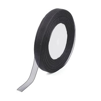Sheer Organza Ribbon, Wide Ribbon for Wedding Decorative, Black, 2 inch(50mm), 50yards/roll(45.72m/roll), 4 rolls/group, 200 yards/group(182.88m/group)