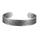 Alloy Magnetic Cuff Bangles for Woman Men(PW-WG11C77-02)-1