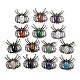 Natural & Synthetic Mixed Gemstone Pendants(G-G147-05AS)-1