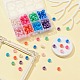 184Pcs 8 Colors Plastic Pearlized Beads(KY-YW0001-47)-5