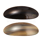 2Pcs 2 Colors Resin and Iron Hair Barrettes, Mixed Color, 86x33.5x25mm, 1pc/color(PHAR-GO0001-07A)