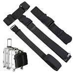 3Pcs Nylon Luggage Straps Sets, Adjustable Suitcase Belt Straps Accessories, Black, 175~4000x36~390x1~15.5mm(AJEW-PH0010-18)