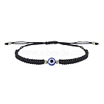 Hamsa Hand with Evil Eye Bead Braided Bead Bracelets, Adjustable Cord Bracelets for Women Men(SX3134-4)