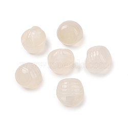 Natural White Chalcedony Basket Charms, 13.5x13.5x12.5mm, Hole: 3.2mm(G-F773-03)