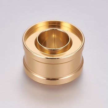 Lipstick Aluminum Ring Mould, Filling Ring for 12.1mm Tube, Lipstick Making Tool, Golden, 24.4x14mm, Hole: 12mm