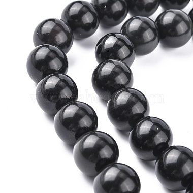 obsidienne naturelle perles brins(X-G-G099-14mm-24)-2