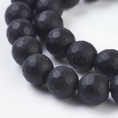 Synthetic Black Stone Beads Strands(G-C059-10mm-1)-3
