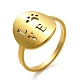 Ионное покрытие (ip) 201 кольцо на палец из нержавеющей стали(RJEW-G278-26G)-1